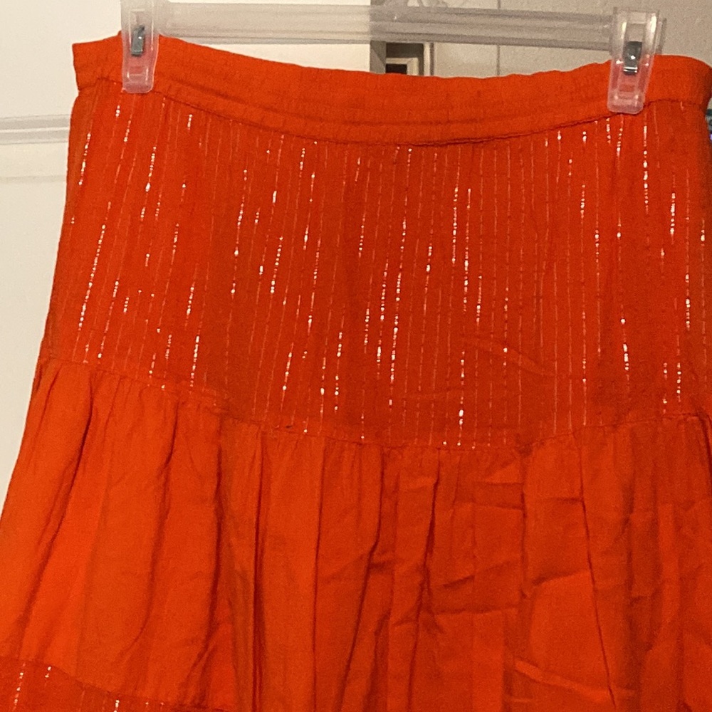 orange sparkle skirt - Picture 2 of 5